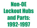 Non-OE Lockout Hubs, Parts 92-97 F350 D60